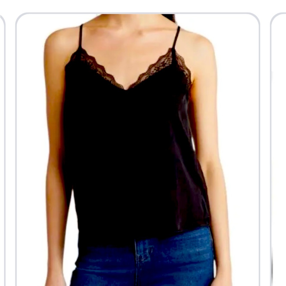 MELROSE AND MARKET Black lace women’s tank top size xsmall